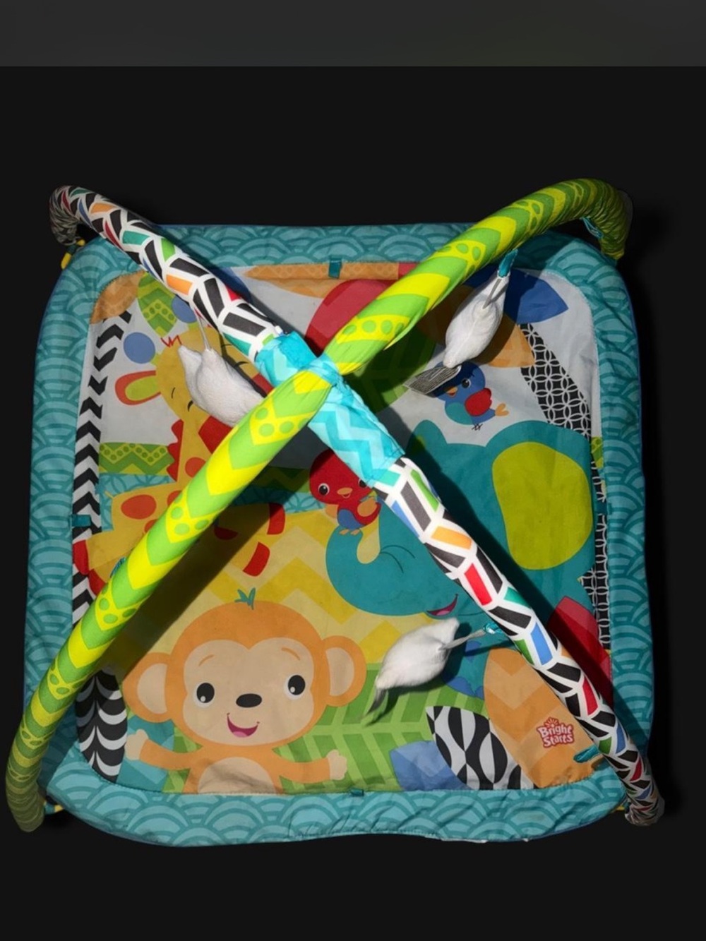 Bright Starts Turquoise & Lime Infant Play Gym